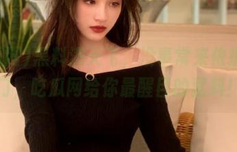 黑料满天飞，没事常来依据传送门，吃瓜网给你最醒目的猛料！